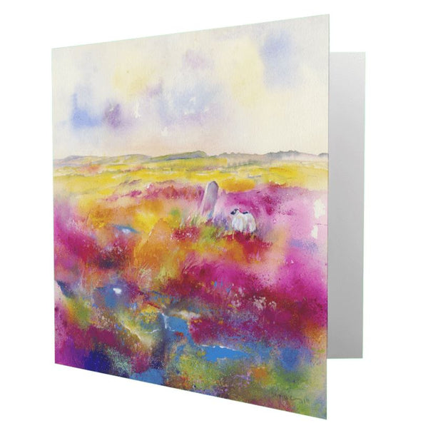 Beeley Moor Greeting Card designed by artist Sheila Gill
