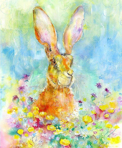Brown Hare Art Print designed by artist Sheila Gill

