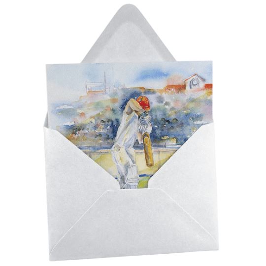 Cricket Greeting Card designed by artist Sheila Gill
