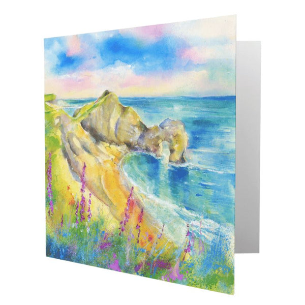 Durdle Door, Dorset Greeting Card designed by artist Sheila Gill