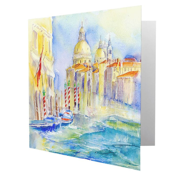 Grand Canal, Venice Greeting Card designed by artist Sheila Gill