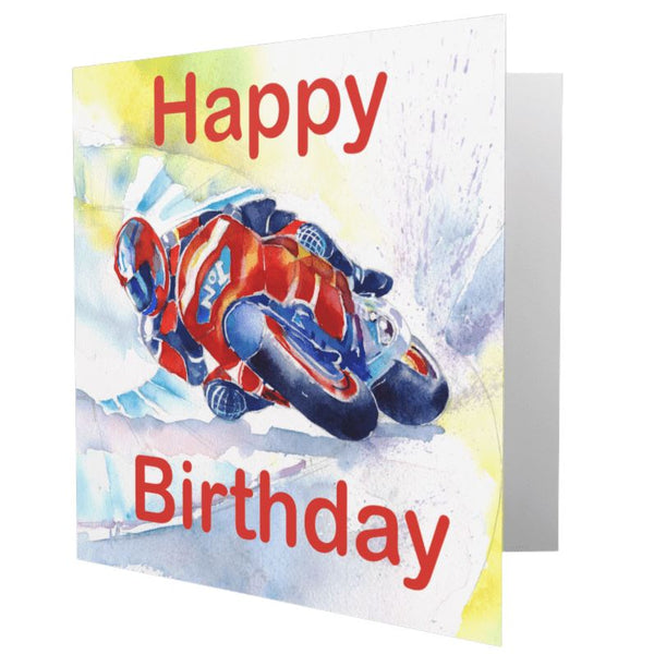 Happy Birthday Motorbike Card