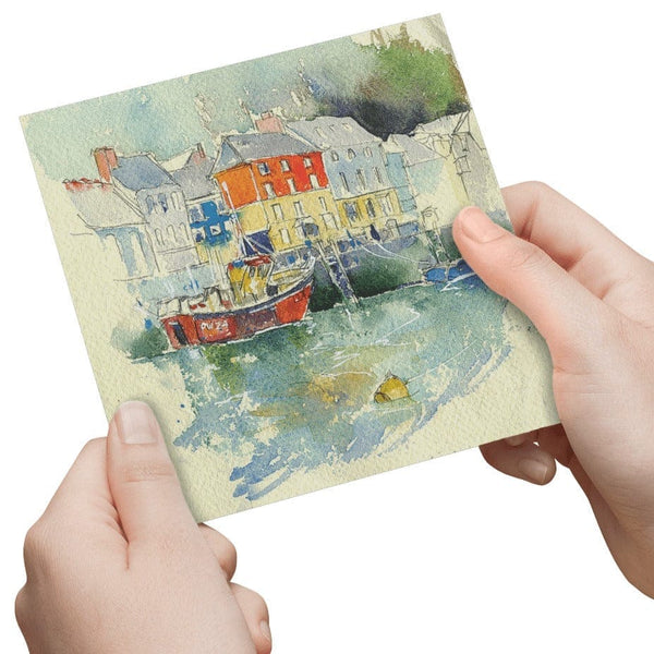 Padstow Harbour Cornwall Greeting Card Sheila Gill Fine Art 