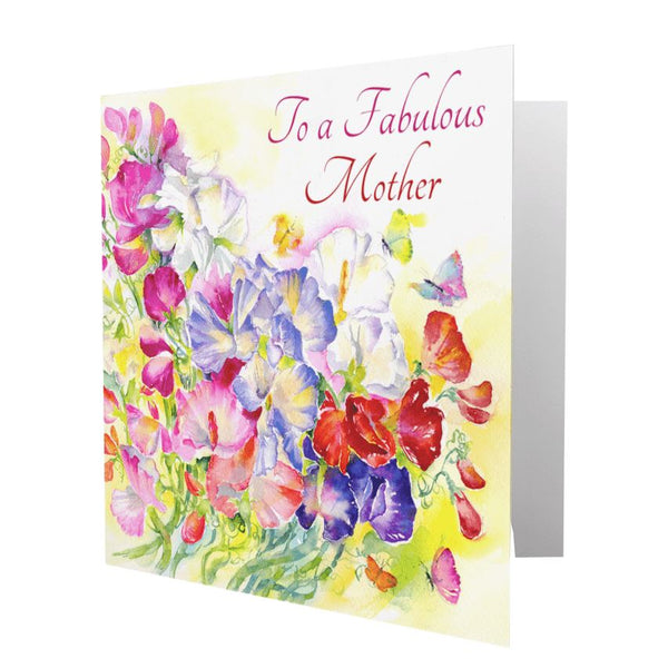 To a Fabulous Mother Greeting Card designed by artist Sheila Gill