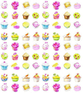 Yummy Cakes Gift Wrap designed by artist Sheila Gill

