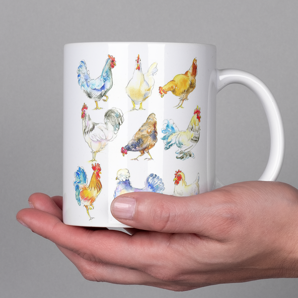 Chicken Mug Feathered Friends Collection