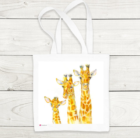 Quirky Giraffe Tote Bag by Sheila Gill