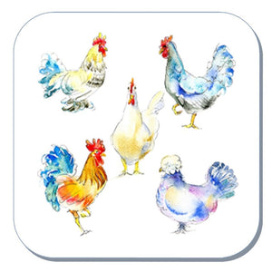 Pecking Order Chicken Coaster
