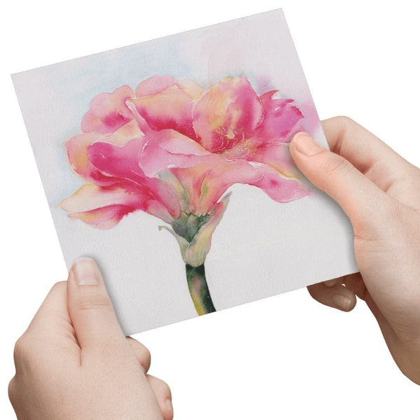 Amaryllis Flower Card Sheila Gill Fine Art 
