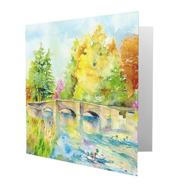 Ashford-in-the-Water Greeting Card designed by artist Sheila Gill