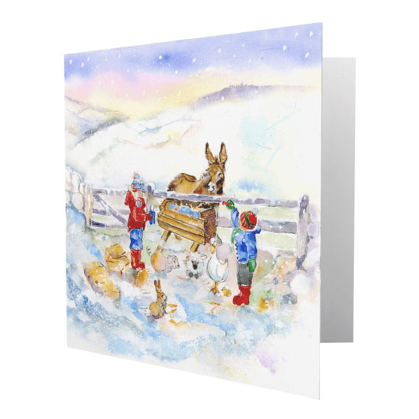 Away in a Manger Christmas Card Pack Sheila Gill Fine Art 