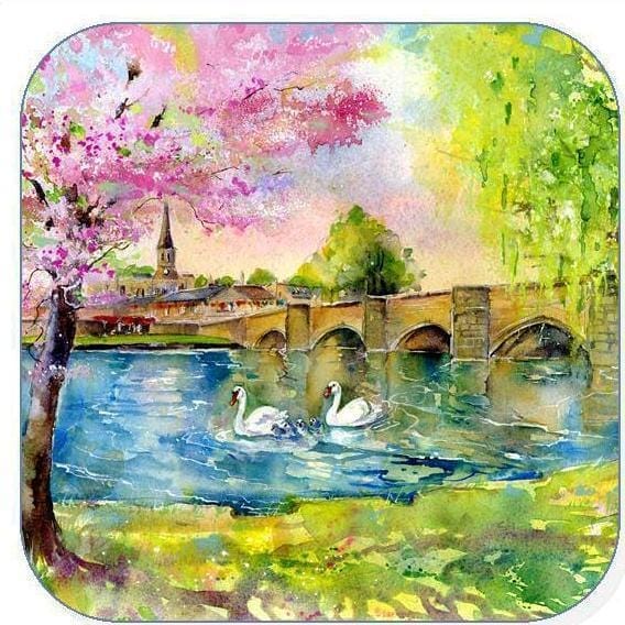Bakewell Bridge Coaster Sheila Gill Fine Art