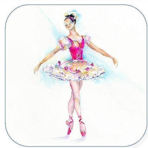Ballet Dancer Coaster Sheila Gill Fine Art 