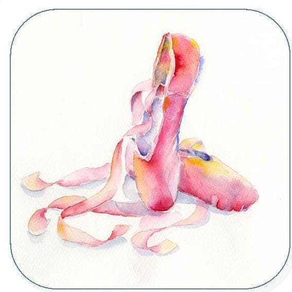 Ballet Slippers Coaster Sheila Gill Fine Art 