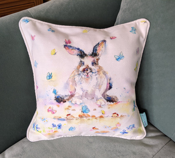 Complete with Synthetic Pad Butterfly Bunny Small Cushion Sheila Gill Fine Art