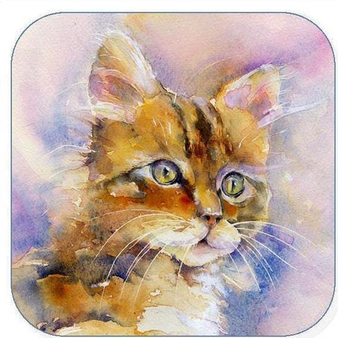 Cat Kitten Coaster Sheila Gill Fine Art