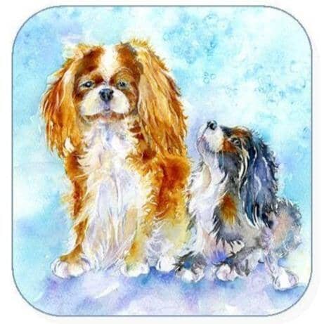 Cavalier King Charles Spaniels Dog Coaster Sheila Gill Fine Art