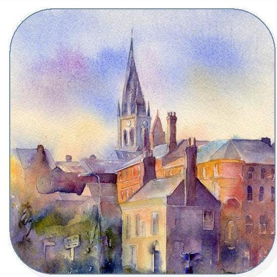 Chesterfield Crooked Spire Coaster Sheila Gill Fine Art 