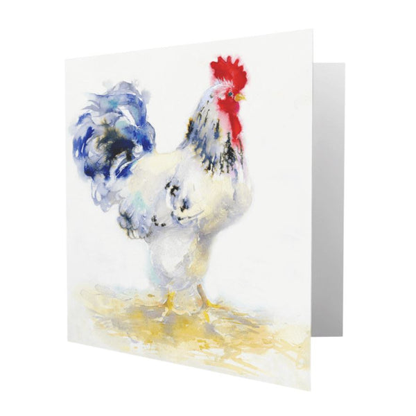 Chicken Greeting Card designed by artist Sheila Gill