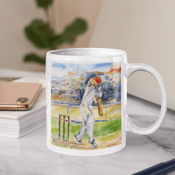 Cricket Ceramic Mug designed by artist Sheila Gill