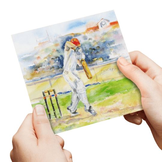 Cricket Greeting Card designed by artist Sheila Gill
