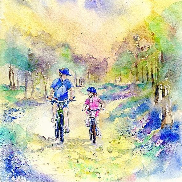 Cycling Bike Ride Greeting Card