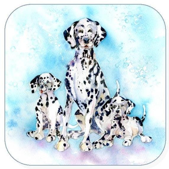 Dalmatian Dog Coaster Sheila Gill Fine Art