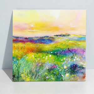 Derbyshire Landscape Canvas Art Print designed by artist Sheila Gill

