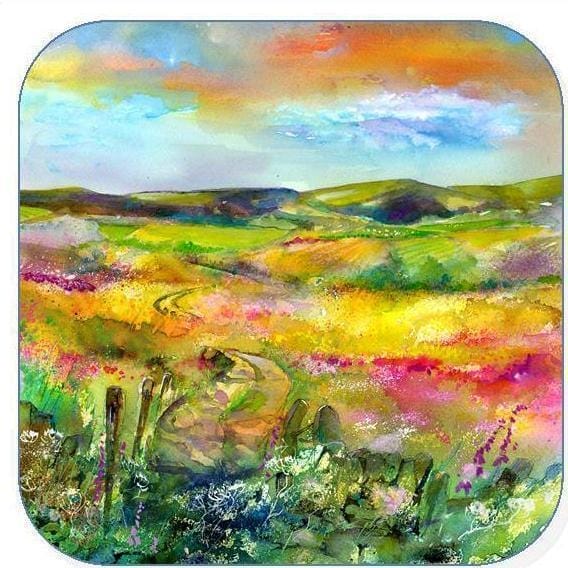Derbyshire Landscape Coaster Sheila Gill Fine Art