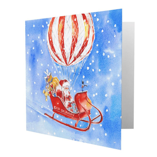 Eco Hot Air Balloon Christmas Card Pack Sheila Gill Fine Art 