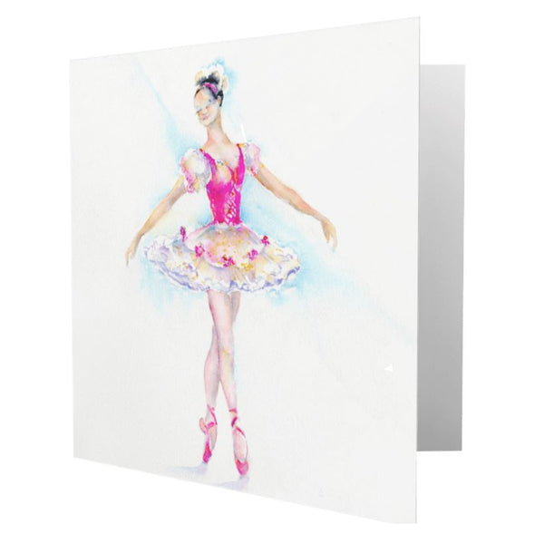 En Pointe Ballet Greeting Card designed by artist Sheila Gill