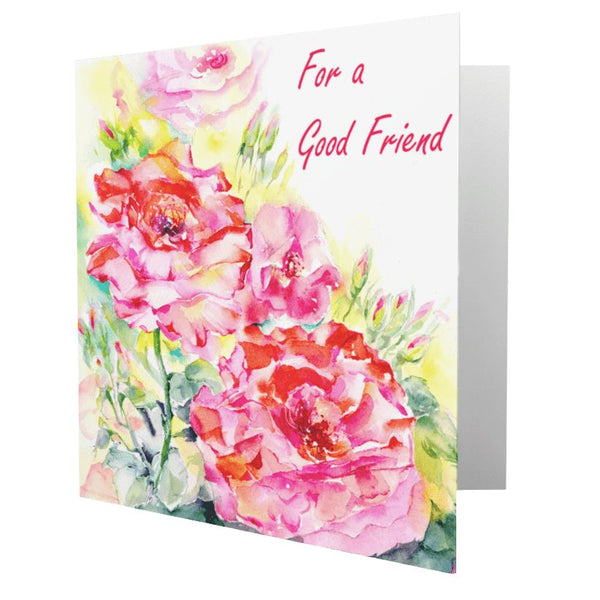 For A Good Friend Card designed by artist Sheila Gill