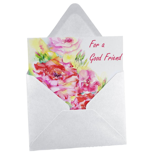 For A Good Friend Card designed by artist Sheila Gill
