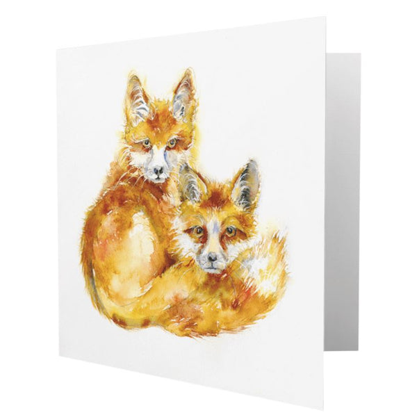 Fox Greeting Card designed by artist Sheila Gill