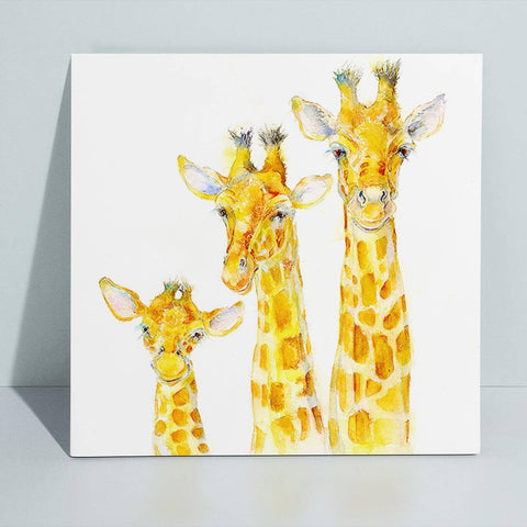 Giraffe Canvas Art Print designed by artist Sheila Gill
