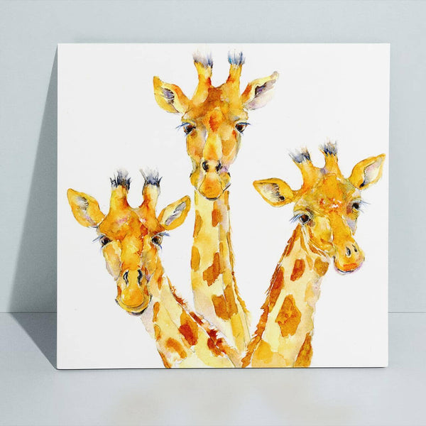 Giraffe Canvas Art Print designed by artist Sheila Gill
