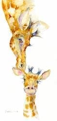 Giraffe Greeting Card designed by artist Sheila Gill