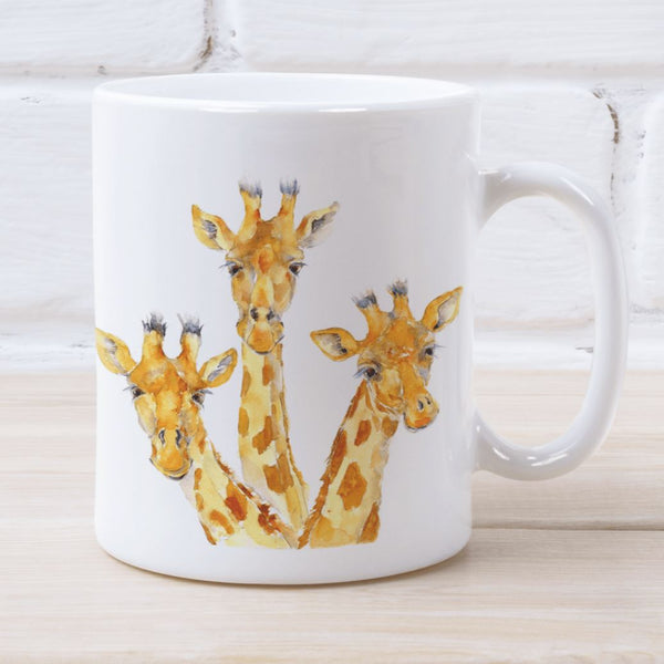 Giraffe Ceramic Mug designed by artist Sheila Gill
