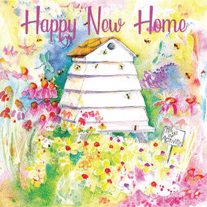 Happy New Home Greeting Card designed by artist Sheila Gill