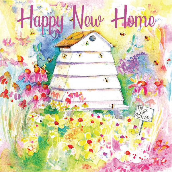 Happy New Home Greeting Card designed by artist Sheila Gill
