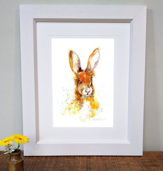 Hare Art Print designed by artist Sheila Gill
