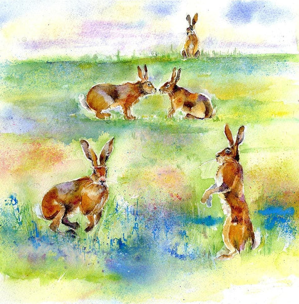 Hares Card Sheila Gill Fine Art 
