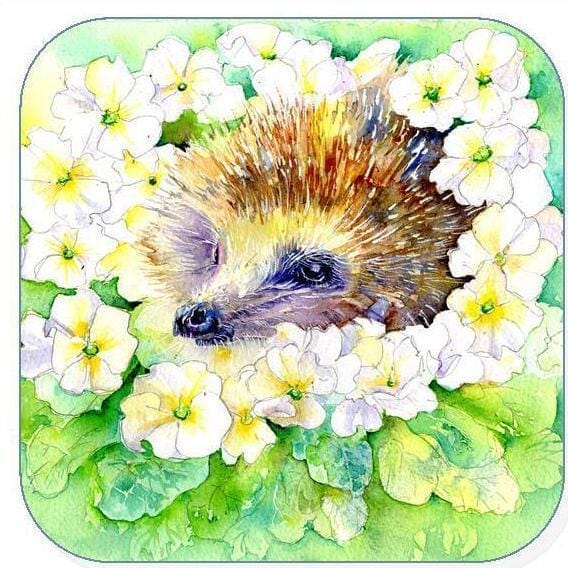 Hedgehog Coaster Sheila Gill Fine Art