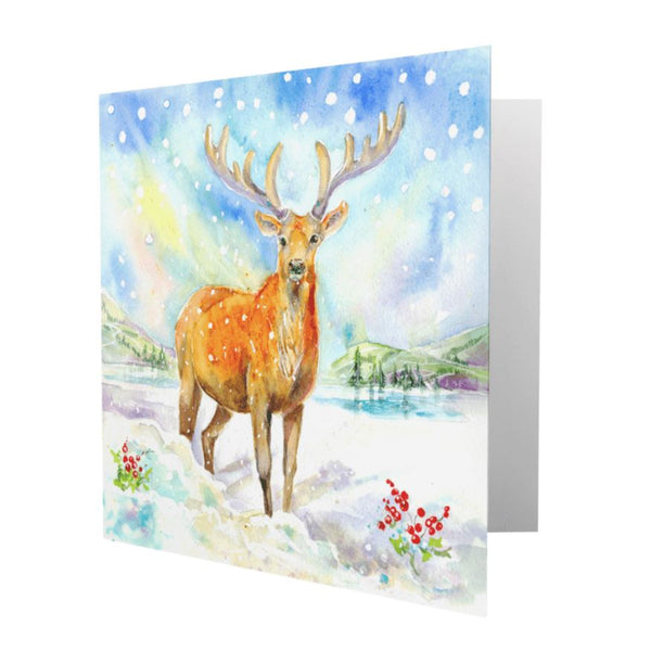Highland Stag Christmas Card Pack Sheila Gill Fine Art 