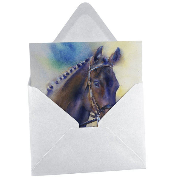 Horse Greeting Card designed by artist Sheila Gill
