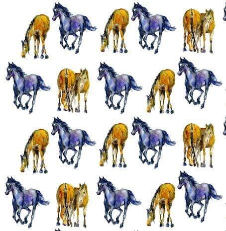 Horse Gift Wrap designed by artist Sheila Gill