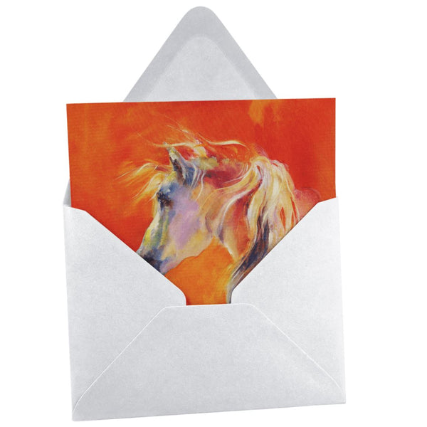 Arab Horse Greeting Card designed by artist Sheila Gill