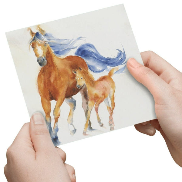 Horse Greeting Card designed by artist Sheila Gill
