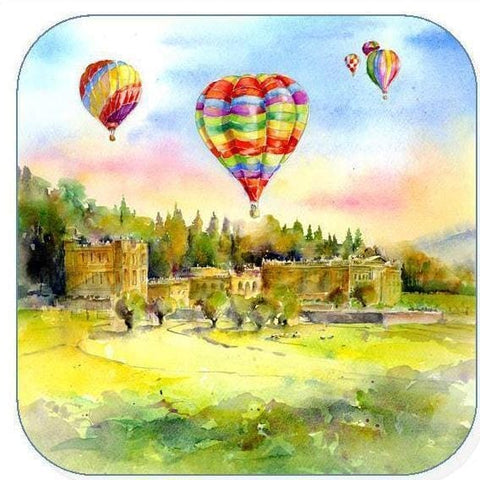 Hot Air Balloons Chatsworth Coaster Sheila Gill Fine Art 