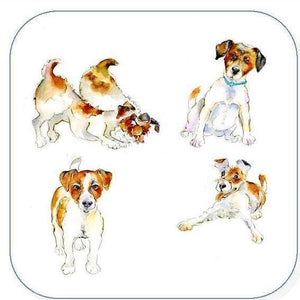 Jack Russell Dogs Coaster Sheila Gill Fine Art